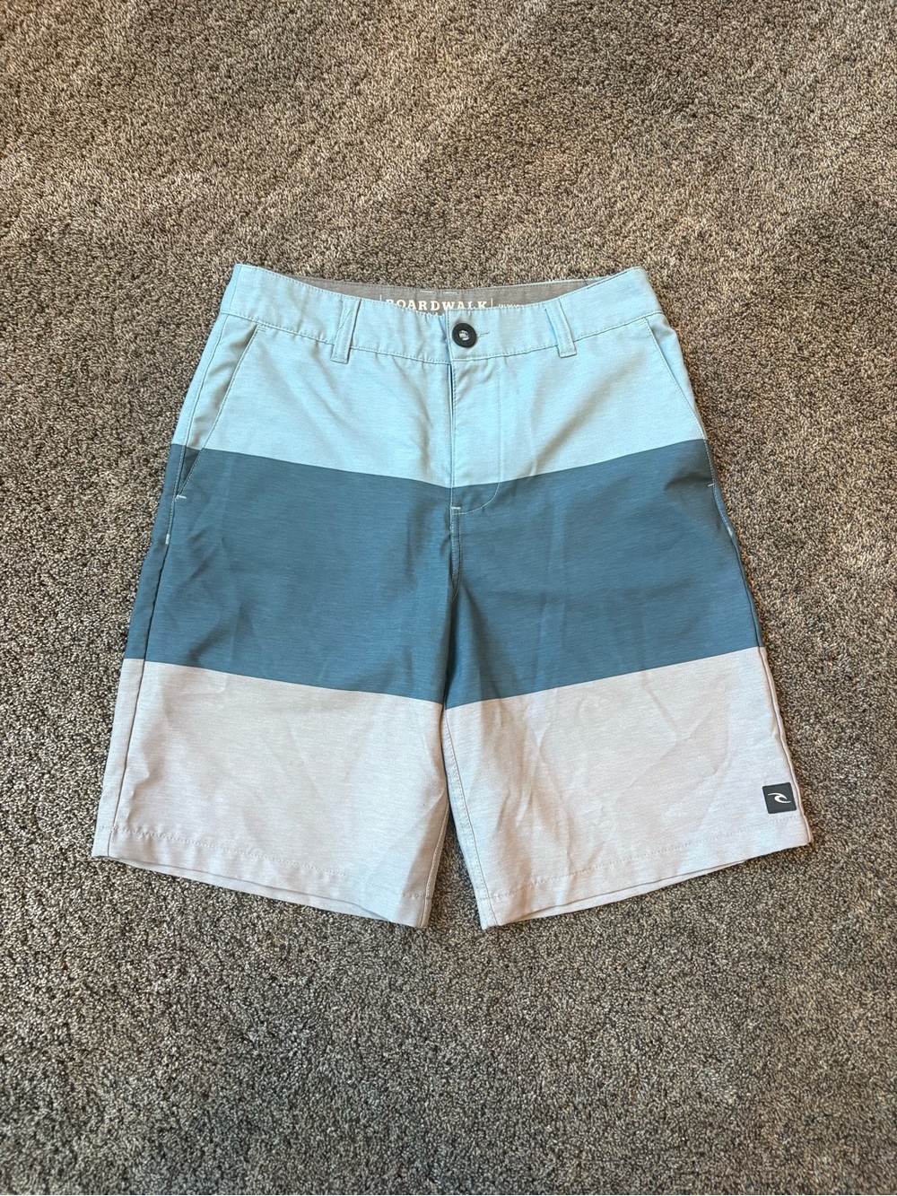 Rip Curl Men’s Light Blue, Teal and Light Gray Colorblock Swim Boardshort